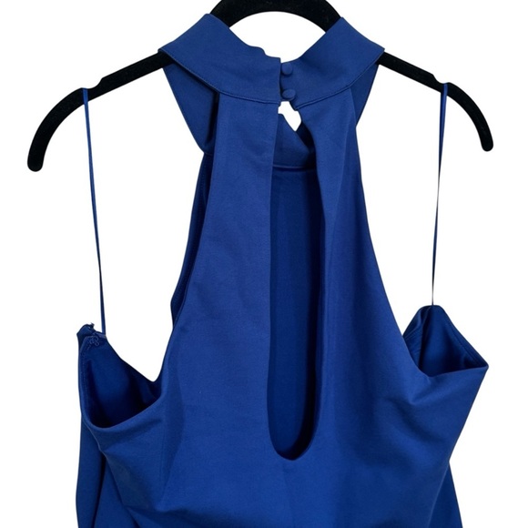 Remi x Revolve Carli Mini Halter Dress in Baltic Blue Women's Size 3X - Picture 6 of 11